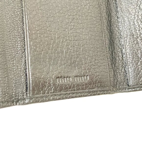 Miumiu Black Leather Key Case bran-116-090325 - Picture 9 of 9